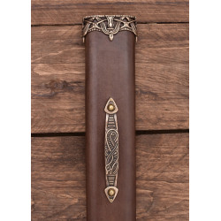 Épée Viking avec poignée en bronze, lame en acier Damas 
