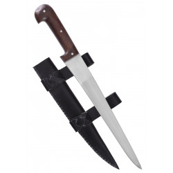 Couteau sax simple avec étui en cuir 