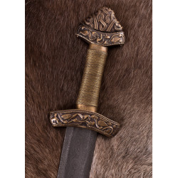 Épée viking en Dybäck avec fourreau, acier Damas 