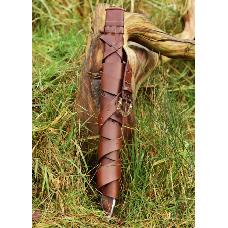 Fourreau pour l'épée viking avec ceinture et boucle en bronze, différentes tailles