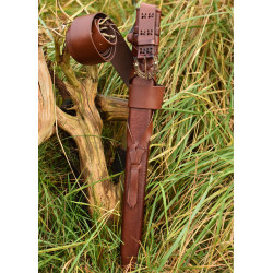 Fourreau pour l'épée viking avec ceinture et boucle en bronze, différentes tailles 