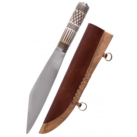 Couteau seax Viking avec manche en os
