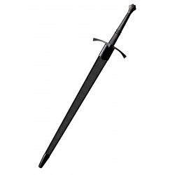 Épée longue Italienne acier au carbone 1090 noirci 