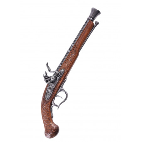 Pistolet tromblon français, XVIIIe siècle, réplique
