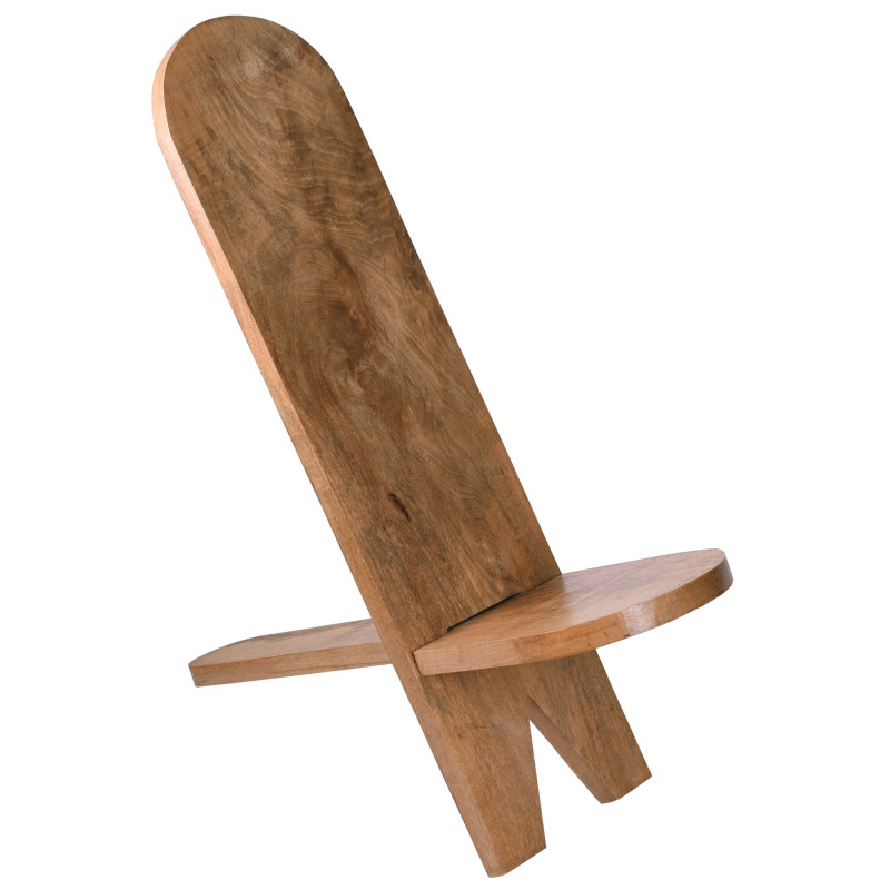 Chaise médiévale en bois dur