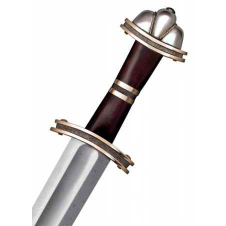 Épée viking de coupe en acier de Damas