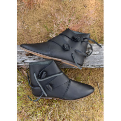 Chaussures vikings du début du Moyen Âge Jorvik, noir 