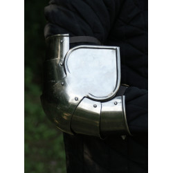 Coudières médiévales, acier 2mm 