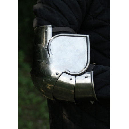 Coudières médiévales, acier 2mm