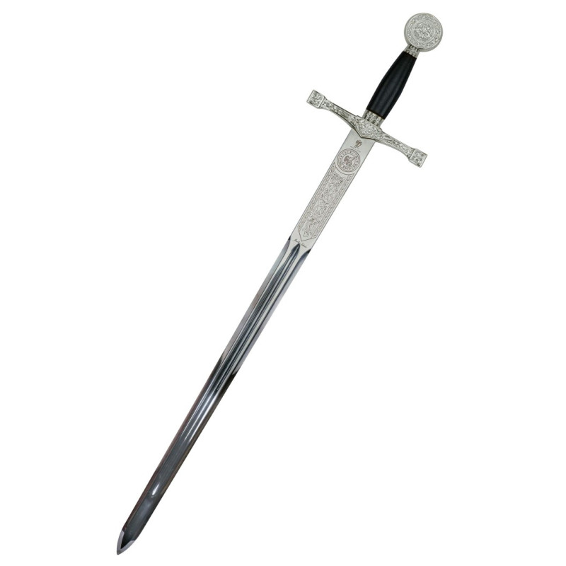 Excalibur - Épée courte, argentée, Marto