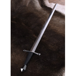 Épée médiévale à une main avec pommeau à disque, acier 