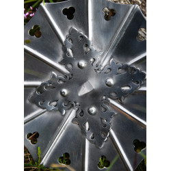 Rouelles d'armure gothiques, acier de 1,6 mm, paire 