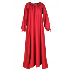 Robe médiévale Ana rouge 